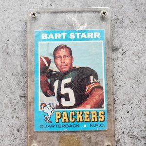 Green Bay Packers Bart Starr Quarterback N.F.C.1956 - 1970, in Plexiglas